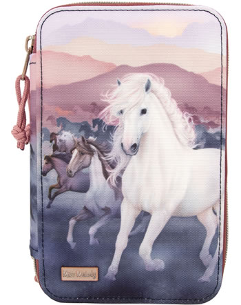 Miss Melody 3 compartment pencil case NIGHT HORSES 12511/A