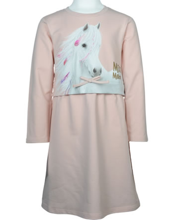 Miss Melody Dress long sleeves White Horse pink