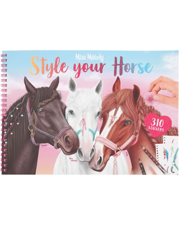 Miss Melody Mal- und Stickerbuch Style your Horse 11583