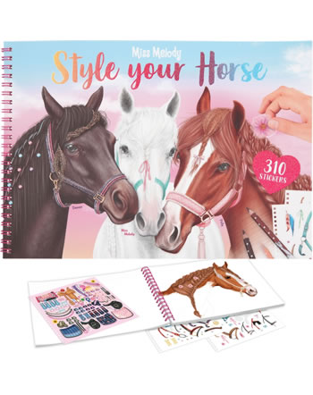 Miss Melody Mal- und Stickerbuch Style your Horse 12160