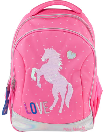 Miss Melody backpack sequins pink