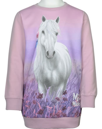 Miss Melody Sweatshirt long sleeve white horse orchid bouqet 84049-887