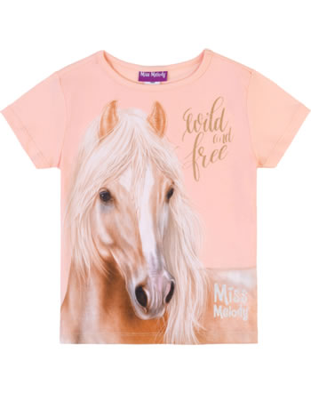 Miss Melody T-Shirt short sleeves HORSE peach melba