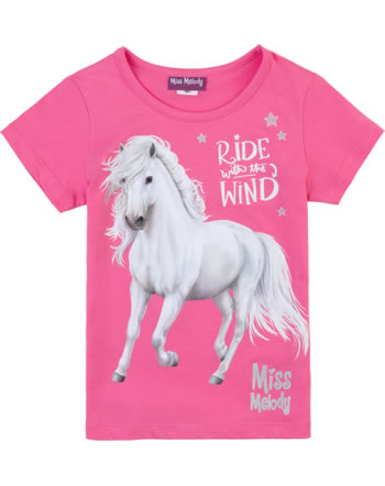 Miss Melody T-Shirt Kurzarm WEIßES PFERD azalea pink