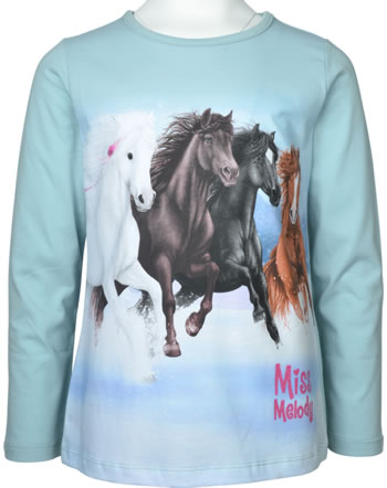 Miss Melody T-Shirt long sleeves FOUR HORSES sterling blue