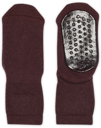 MP Denmark Anti-Rutsch-Socken aus Merinowolle - Grape Skin