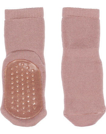 MP Denmark Anti-Rutsch-Socken aus Merinowolle - Wood Rose