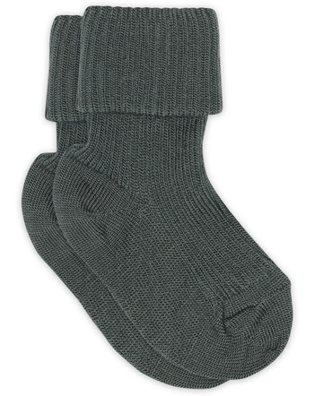 MP Denmark Baby-Socken aus Merinowolle - Dark Forest