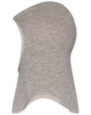 MP Denmark Balaclava/Schlupfmütze aus Merinowollmischung - Light Brown Melange