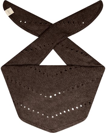 MP Denmark Damen-Dreiecksschal aus Merinowoll-/Kaschmirmischung - Brown Melange