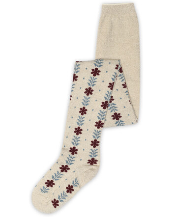 MP Denmark Glitzer-Strumpfhose aus Merino-Wollmischung - Cream