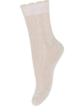 MP Denmark Glitzersocken aus Bambusviskose-Mischung - Ecru ✨