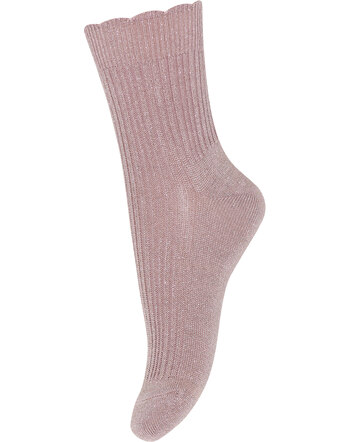 MP Denmark Glitzersocken aus Bambusviskose-Mischung - Mauve Shadows