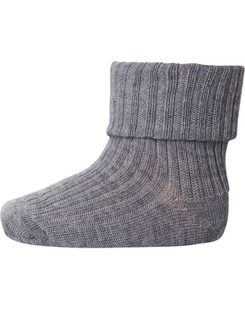 MP Denmark Kinder-Socken aus Merinowolle - Grey Melange