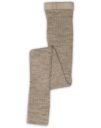 MP Denmark - rib Leggings - Merinowolle -  Light Brown Melange