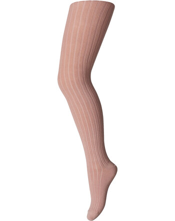 MP Denmark Ripp-Strumpfhose aus Baumwolle - Wood Rose