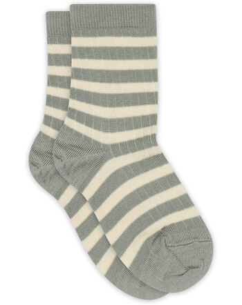 MP Denmark Wollsocken im Streifen-Design aus Merinowolle - Lily Pad
