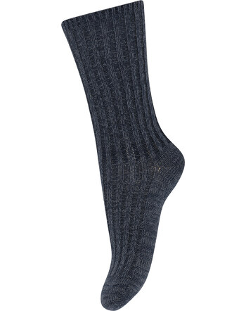 MP Denmark Wollsocken 'Quinn' aus Merinowolle - Dark Denim Melange