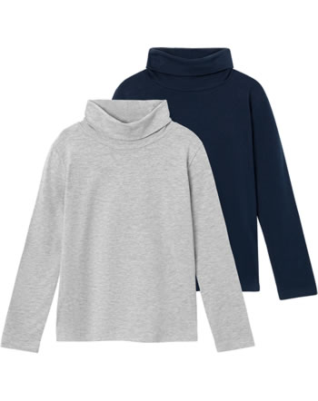 Name it Rollkragen-Langarmshirt im 2er-Pack aus Baumwolle NKNVIGGO - Dark Sapphire