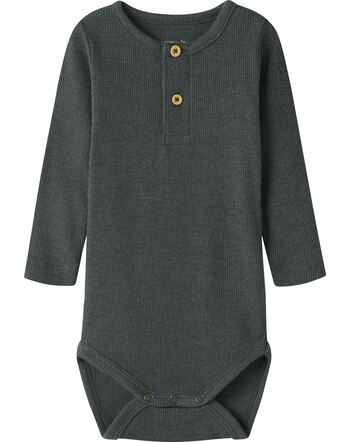 Name it Baby-Langarmbody aus Bio-Baumwolle und Modal NBMKAB - Urban Chic