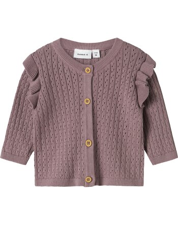 Name it Strickjacke aus 100% Bio-Baumwolle NBFOMINNA - Toadstool