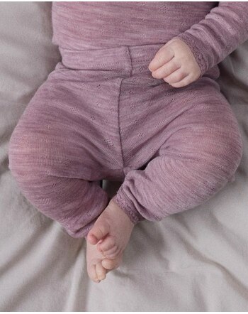 Name it Baby-Leggings aus 100% Merinowolle mit Ajourmuster NBFWANG NOOS - Toadstool