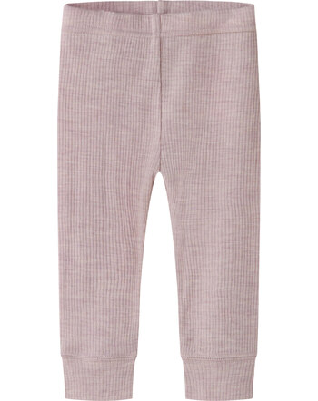Name it Baby-Leggings aus 100 % Merinowolle NBNWAX NOOS - Violet Ice