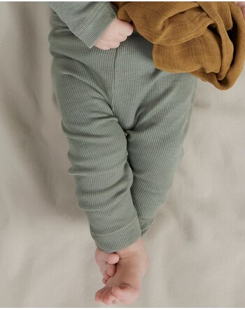 Name it Baby-Leggings aus Bio-Baumwolle und Modal mit Rippstruktur NBNKAB - Shadow