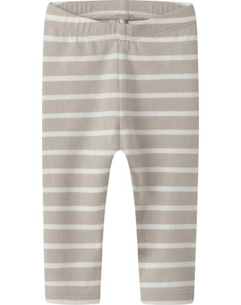 Name it Baby-Leggings aus Bio-Baumwolle im Streifendesign NBNOSUPPA - Chateau Gray