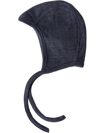 Name it Baby-Mütze aus 100 % Merinowolle mit Bindebändern NBMWANG NOOS - Ombre Blue