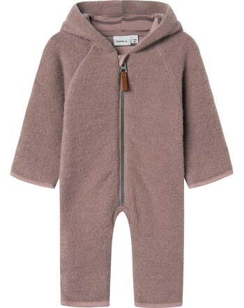 Name it Baby-Strampler aus Merinowolle mit Kapuze NBFMINO - Antler