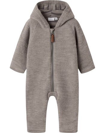 Name it Baby-Overall aus Merinowolle mit Kapuze NBFMINO - Satellite