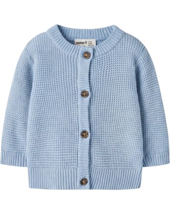Name it Baby-Strickjacke aus 100 % Bio-Baumwolle mit Waffelstruktur NBNBUBBA - Ashley Blue