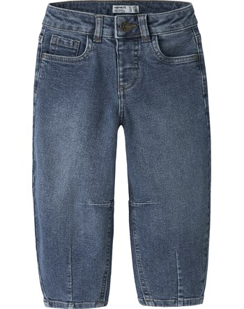 Name it Balloon-Fit-Jeans aus Baumwolle NMFBELLA - Faded Denim