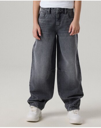 Name it Barrel-Fit-Jeans aus 100 % Baumwolle NKFBELLA - Medium Grey Denim