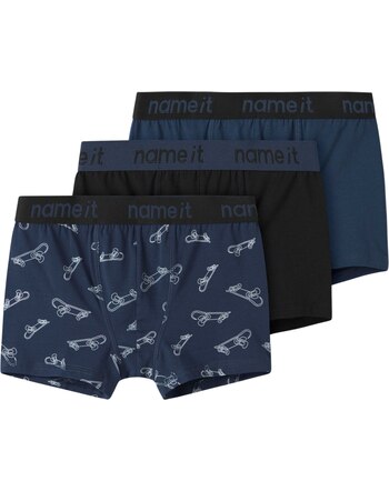 Name it Boxershorts im 3er-Set aus Bio-Baumwolle NKMBOXER - Titan
