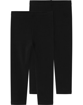Name it Capri-Leggings im Doppelpack aus Baumwolle NKFVIVIAN - Black