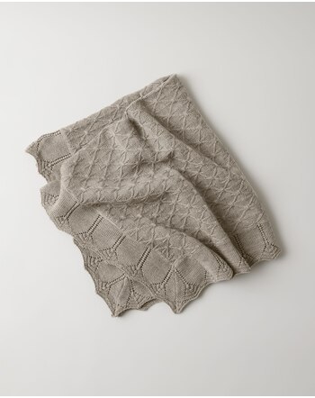 Name it Blanket made from merinowool NBNWRUNI - Satellite