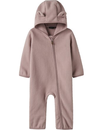 Name it Fleece-Overall mit Kapuze NBNMEEKO - Woodrose