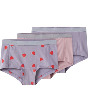 Name it Hipster im 3er-Set aus Bio-Baumwolle NKFHIPSTER - Lavender Gray