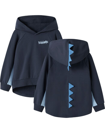 Name it Hoodie aus Baumwolle mit Dinozacken NMMBENTU - Navy Blazer