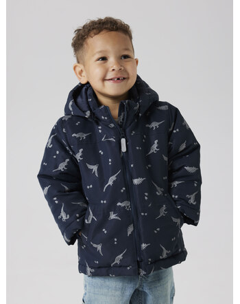 Name it Jacke mit reflektierenden Dinos NMMMAX - Dark Sapphire