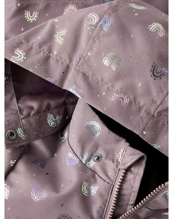 Name it Outdoor-Jacke mit schimmernden Regenbögen NMFMAXI - Grape Shake