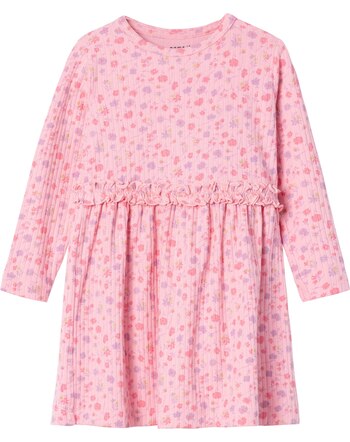 name it Jersey-Kleid aus Modal & Baumwolle NMFOLEA - Candy Pink 