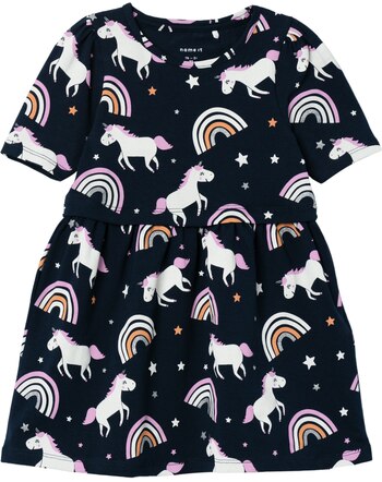 name it Jersey-Kleid Kurzarm NMFJIA - Dark Sapphire