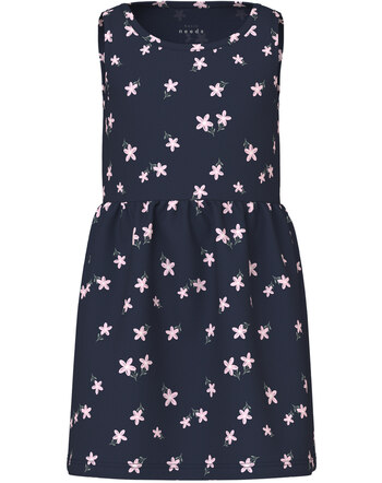 Name it Jersey-Kleid Blumen NMFVILINSE aus Baumwolle - Navy Blazer
