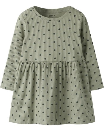 Name it Kleid aus Baumwolle mit Rippstruktur NKFVEMMA - Shadow