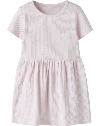 Name it Kleid aus Bio-Baumwolle mit Blumen NMFJELLY - Cradle Pink