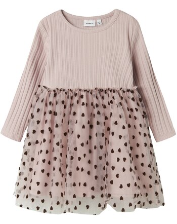 Name it Kleid mit Tüllrock und Herzen NMFNEA - Burnished Lilac