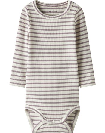 Name it Langarm-Body aus Bio-Baumwolle und Modal NBNBANI - Elderberry NBNBANI LS BODY NOOS